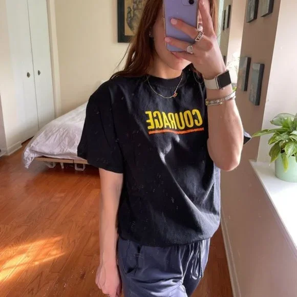 Chance the Rapper Courage Graphic Tee Black Size Medium - Picture 2 of 6